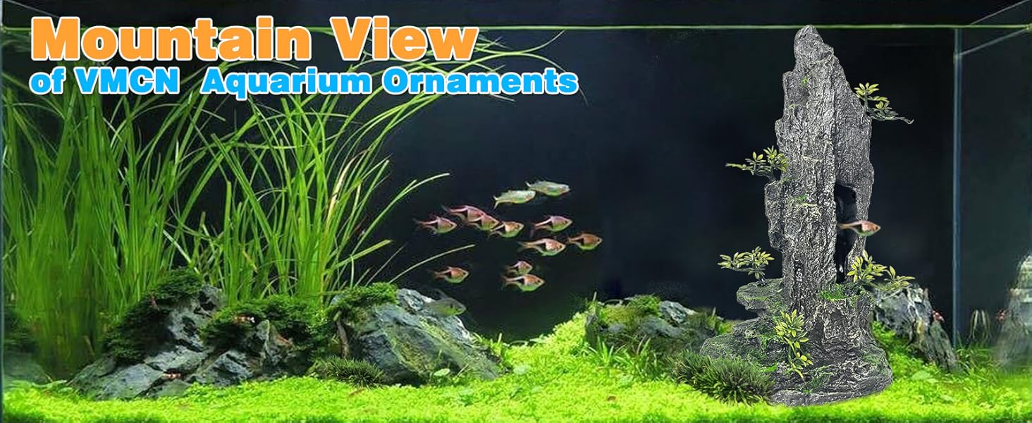 aquarium decorations large and tall