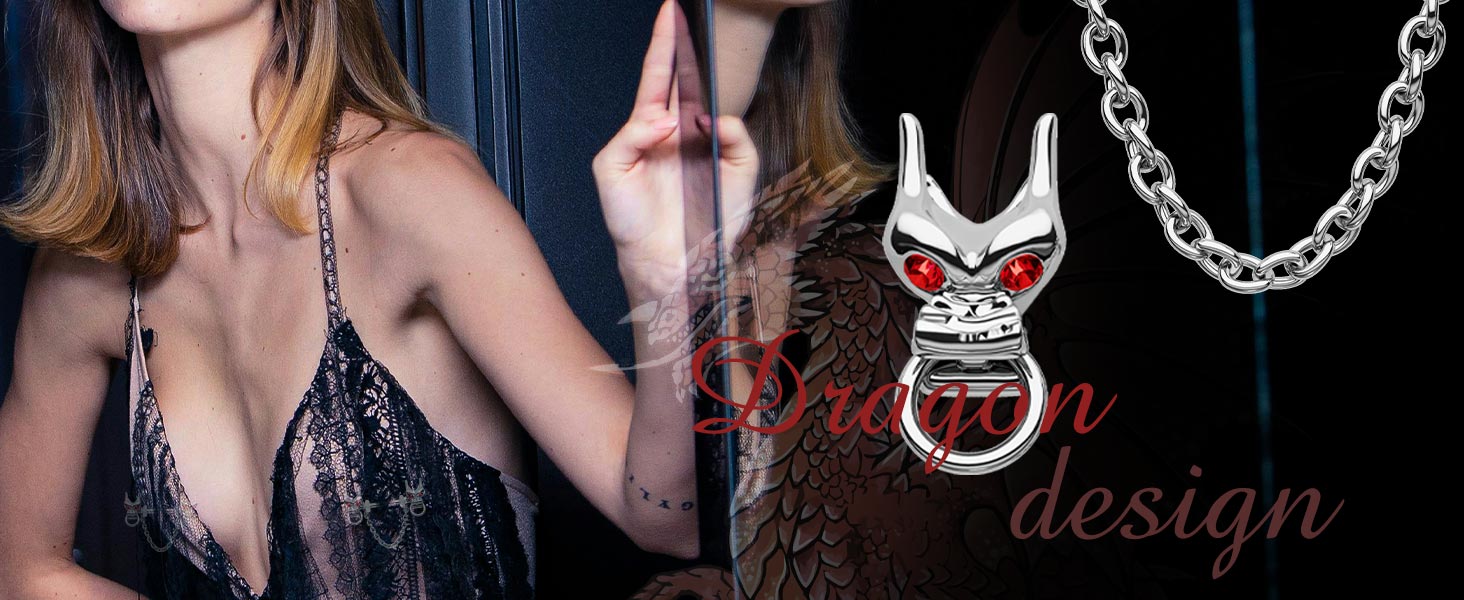 dragon nipple piercing rings