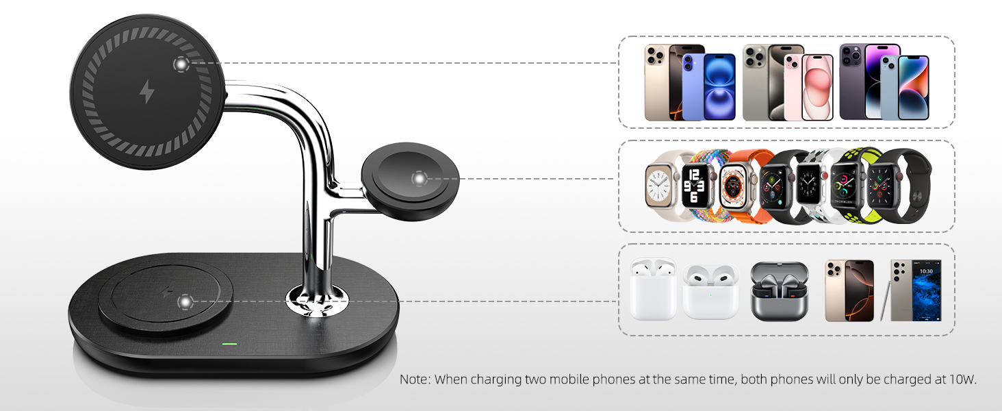 Dual Magnetic Charger for Apple