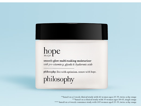 philosophy hope in a jar smooth-glow multi-tasking moisturizer