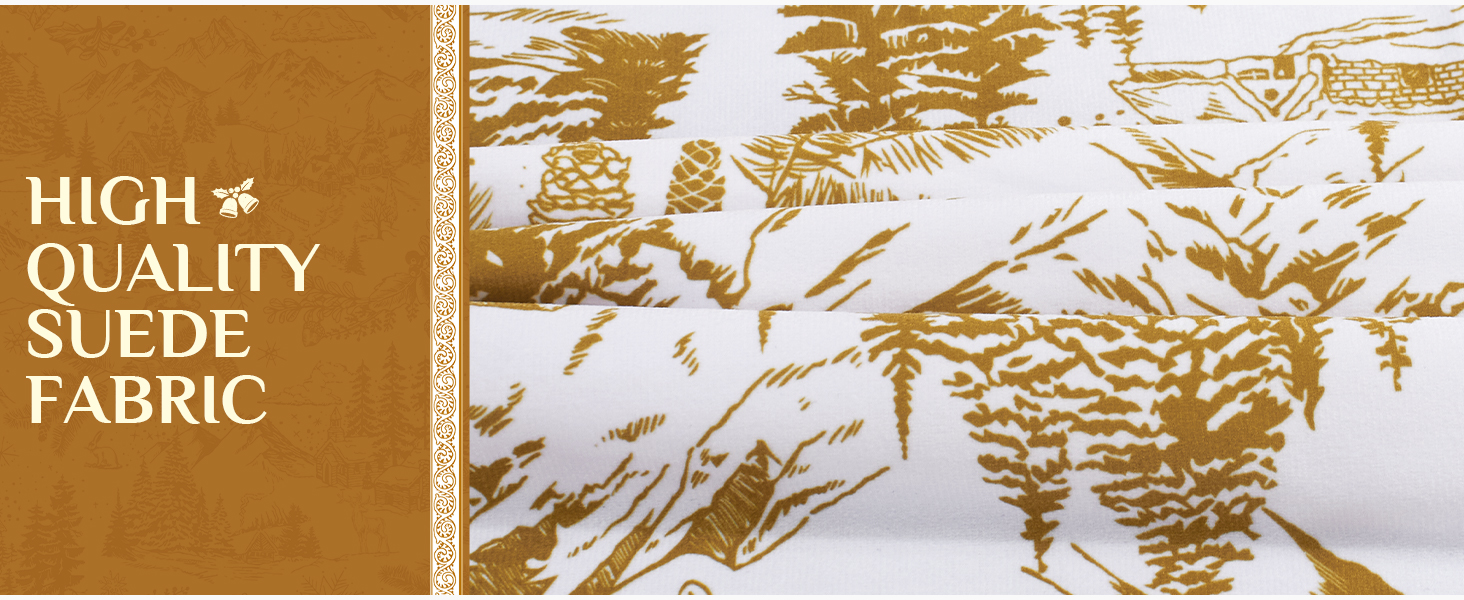 Softalker Christmas Tablecloth Rectangle, Designer Pattern