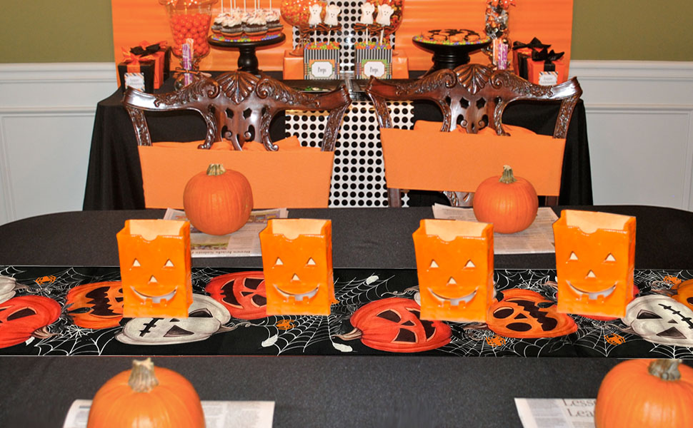 Halloween Table Runner, 13x72 Inches Halloween Table