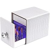 Yokilly Nail Drill Bit Holder,Blue UV Light Box for Grinding Heads Dustproof Stand Displayer Acry...