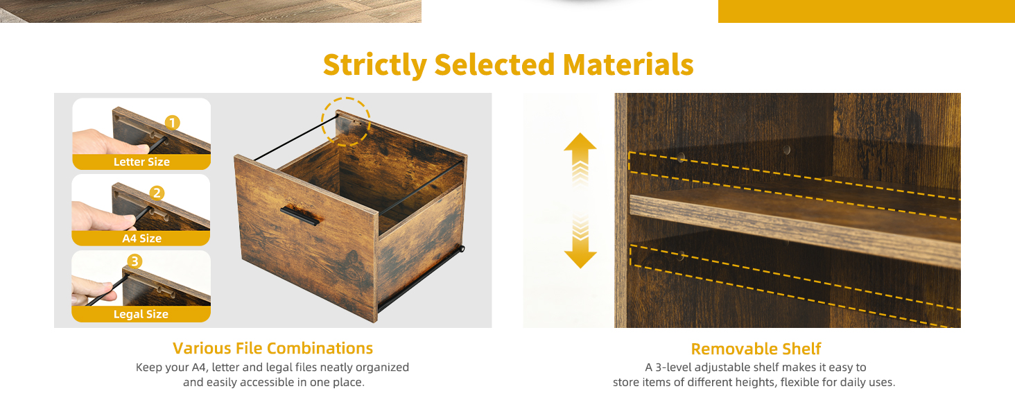 DWVO File with Charging Station, 3 Drawer Lateral