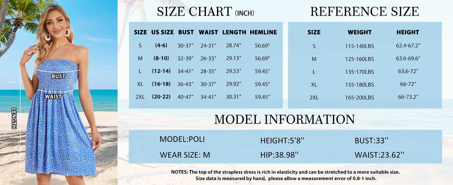 Strapless-Sundresses-for-Women-Casual