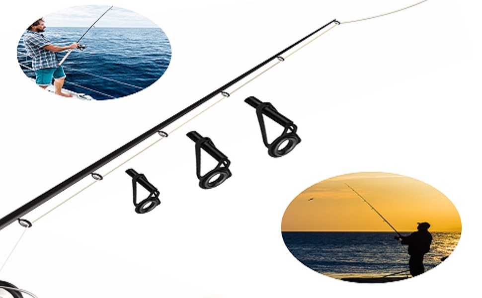 Amazon | WMYCONGCONG 80個セット トップガイド ロッドガイド