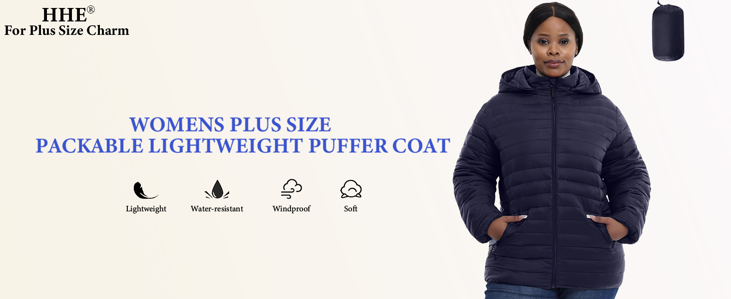 plus size women puffer jacket 