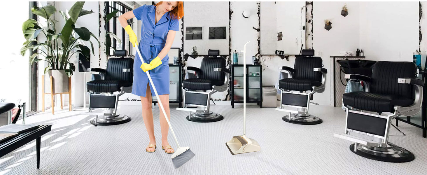 Broom and Dustpan Set for Clean