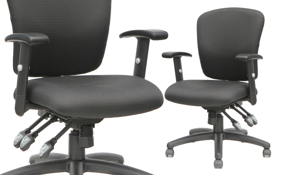 TygerClaw TYFC2312 Fabric Back Office Chair, Black Amazon.ca Home
