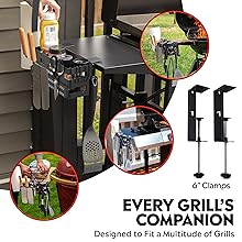 blackstone magnetic tool holder grill caddy for outdoor grill blackstone prep cart