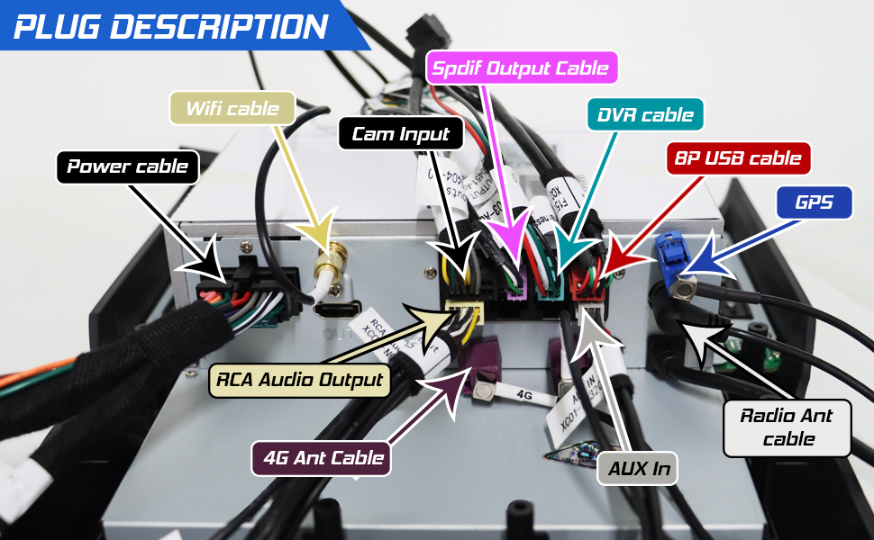 Cidava 13 Inch Car Radio for Toyota Tacoma 2016 2017 2018 2019 2020 2021 2022 2023