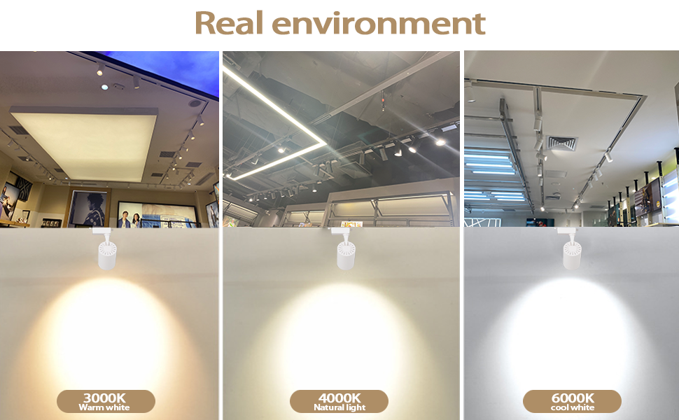 6Lights Track Lighting Compelete Kit, 20W LED Track Lighting System