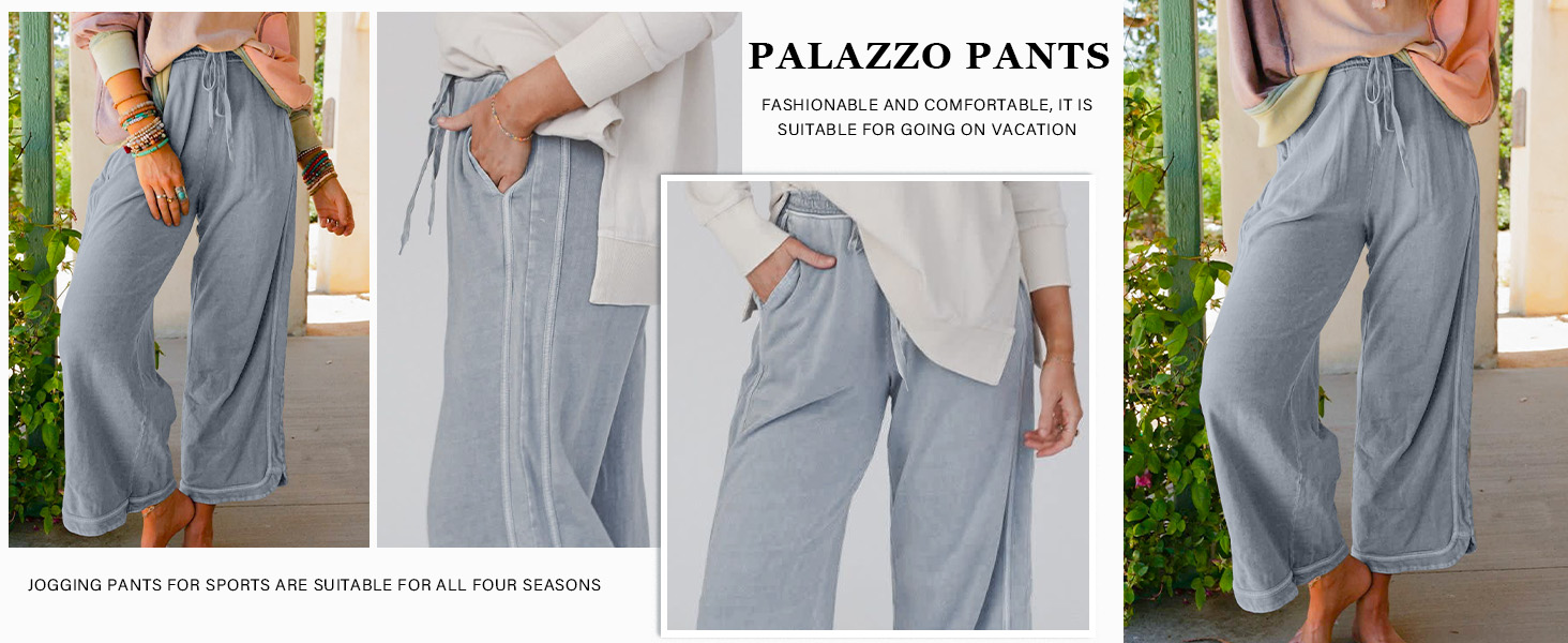 Casual Wide Leg Sweatpant