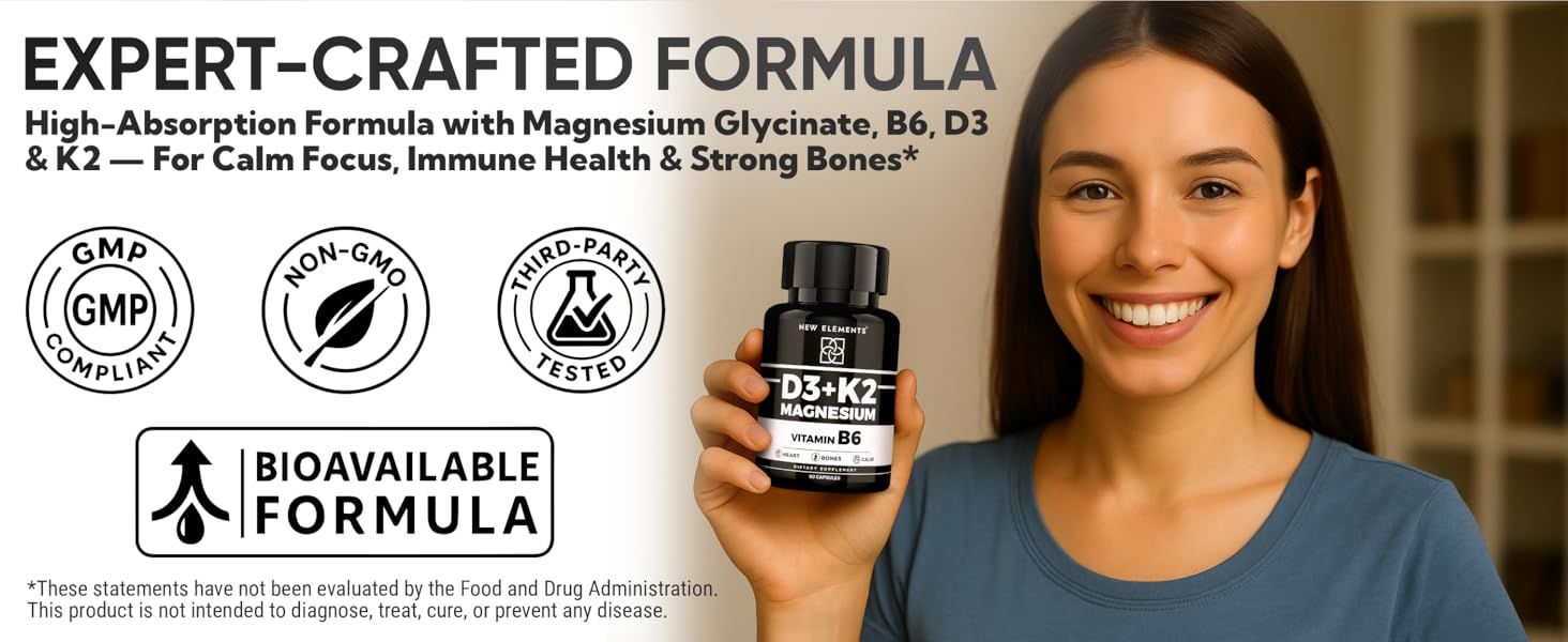 D3 K2 &amp; Magnesium with Vitamin B6 5