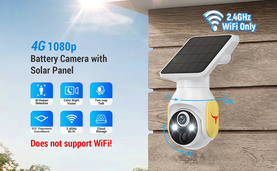 4G LTE Cellular Security Camera