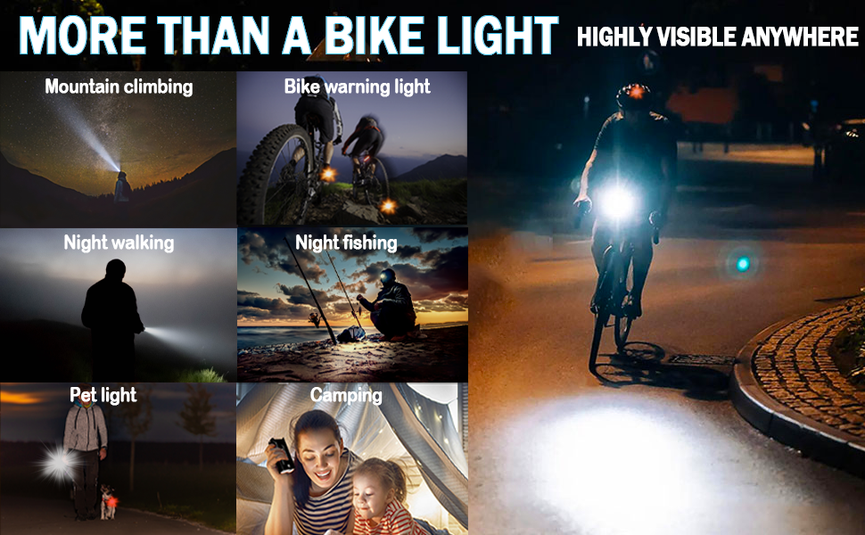 VICTAGEN Bike Lights, 2400 Lumens Waterproof Bike Headlight