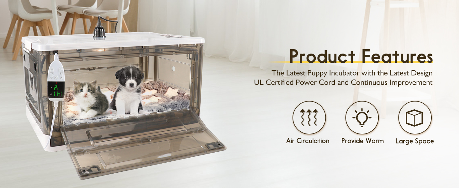 HKDQ Puppy Incubator with Heating Puppy Incubator,Fan