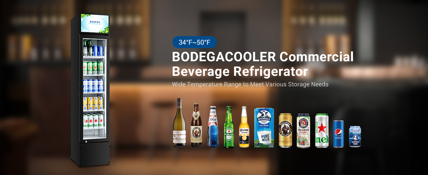 BODEGACOOLER Commercial Merchandiser Refrigerator