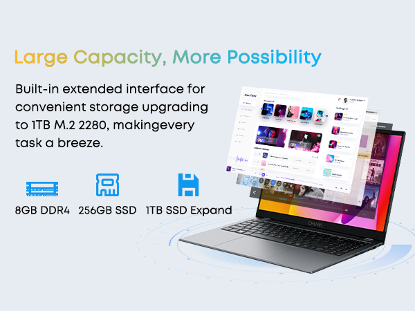 HeroBook Plus 15.6インチ RAM8GB / SSD256GB HeroBook Plus 15.6inch | Intel N4020 | Performance Laptop