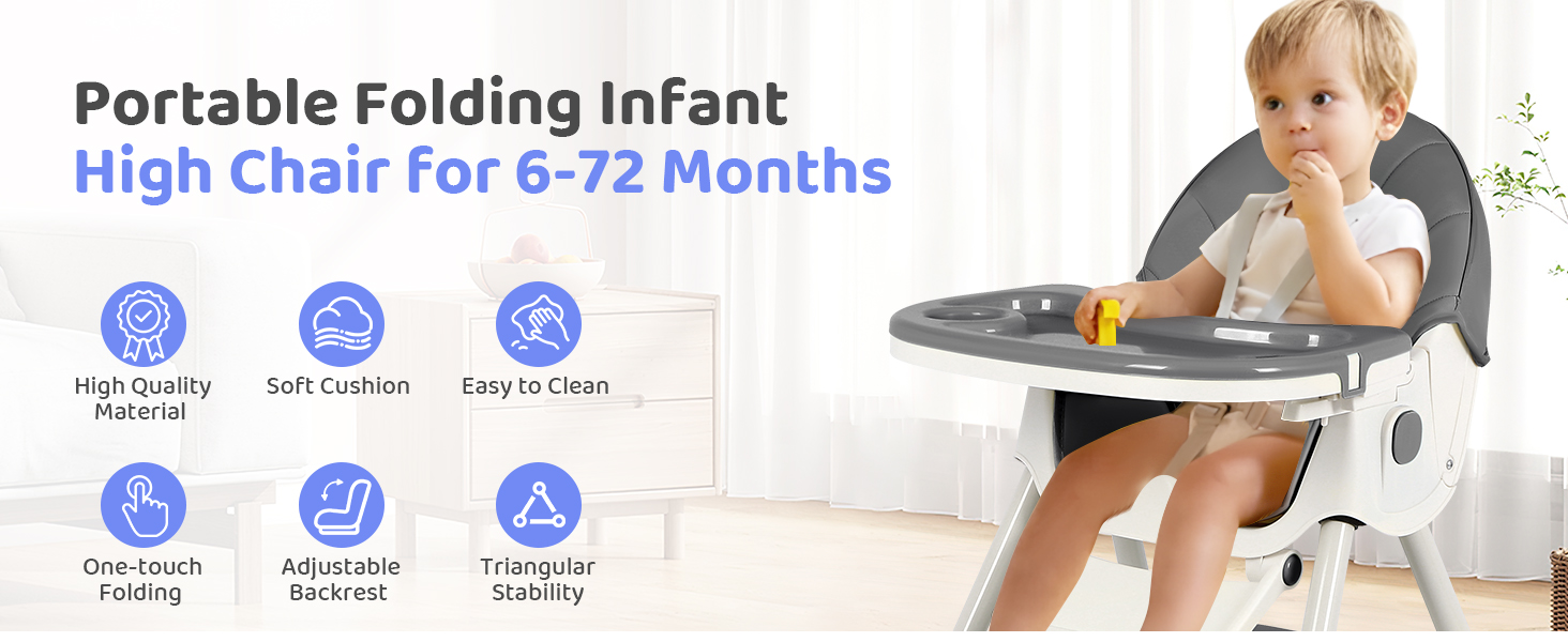 high chair  high chairs for babies and toddlers   baby high chair  portable high chair 