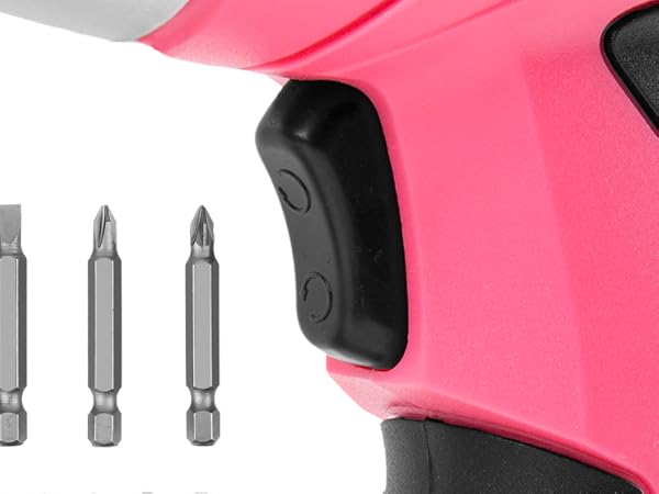 27 Piece Pink 4.8V Electric Cordless Power Screwdriver Set