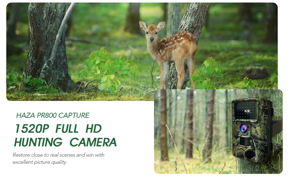 HAZA Trail Camera 58MP 2” Huge Screen HD Game Hunting Camera with Night