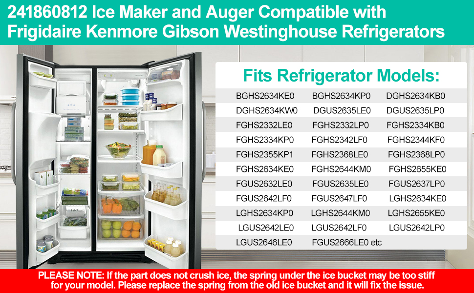 Upgraded 241860812 Refrigerator Ice Container Bucket