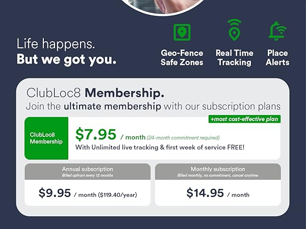clubloc8 subscription with unlimited live tracking for your gps tracker
