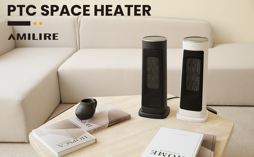 AMILIRE Electric Space Heater Fan,1500W Indoor Fast Heating