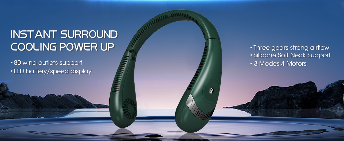 neck fan rechargeable portable neck fan personal fan birthday gifts for men women neck fan