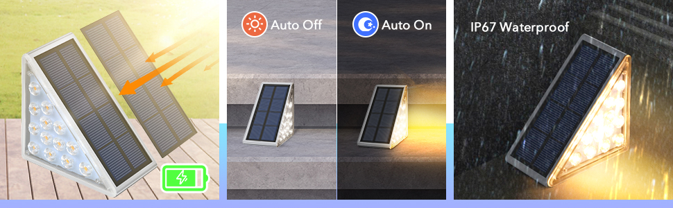 deck lights solar powered