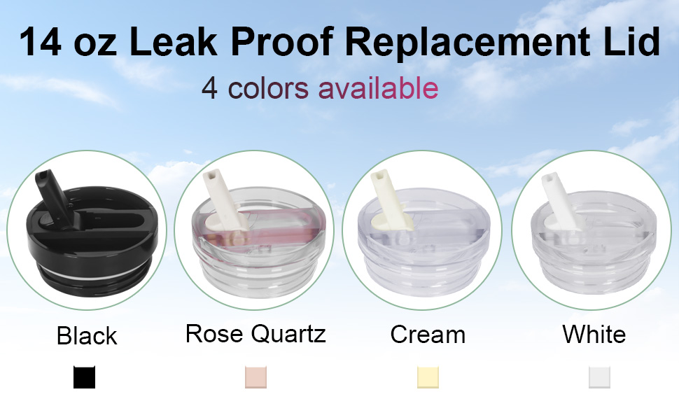 14 oz leak proof flip straw lid