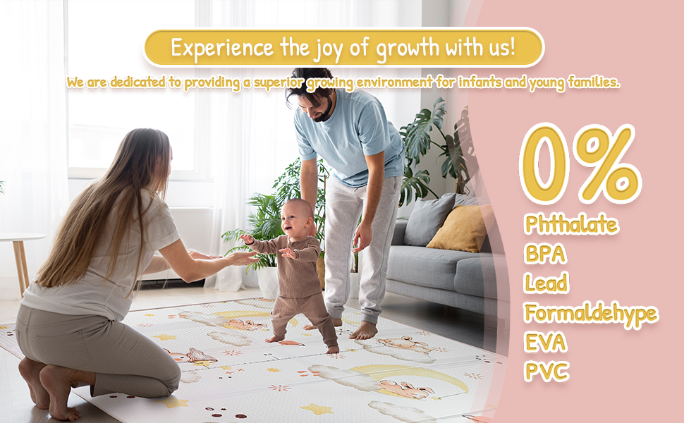 Joypony Baby Play Mat 79" X 71", Extra Large Foldable Play