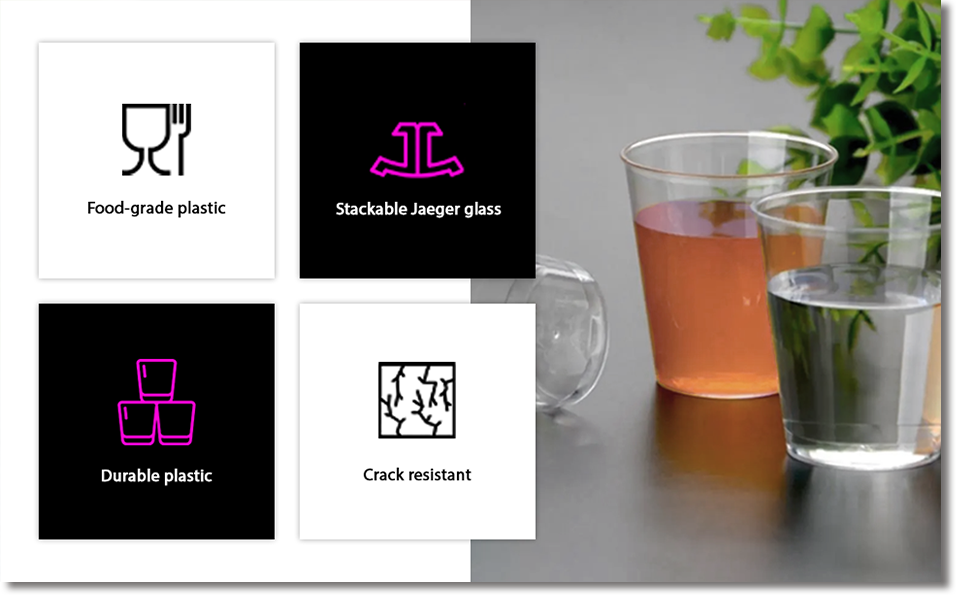 shot glasses