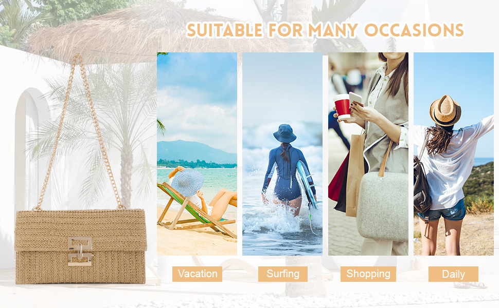 حقائب كروس بودي منسوجة للنساء