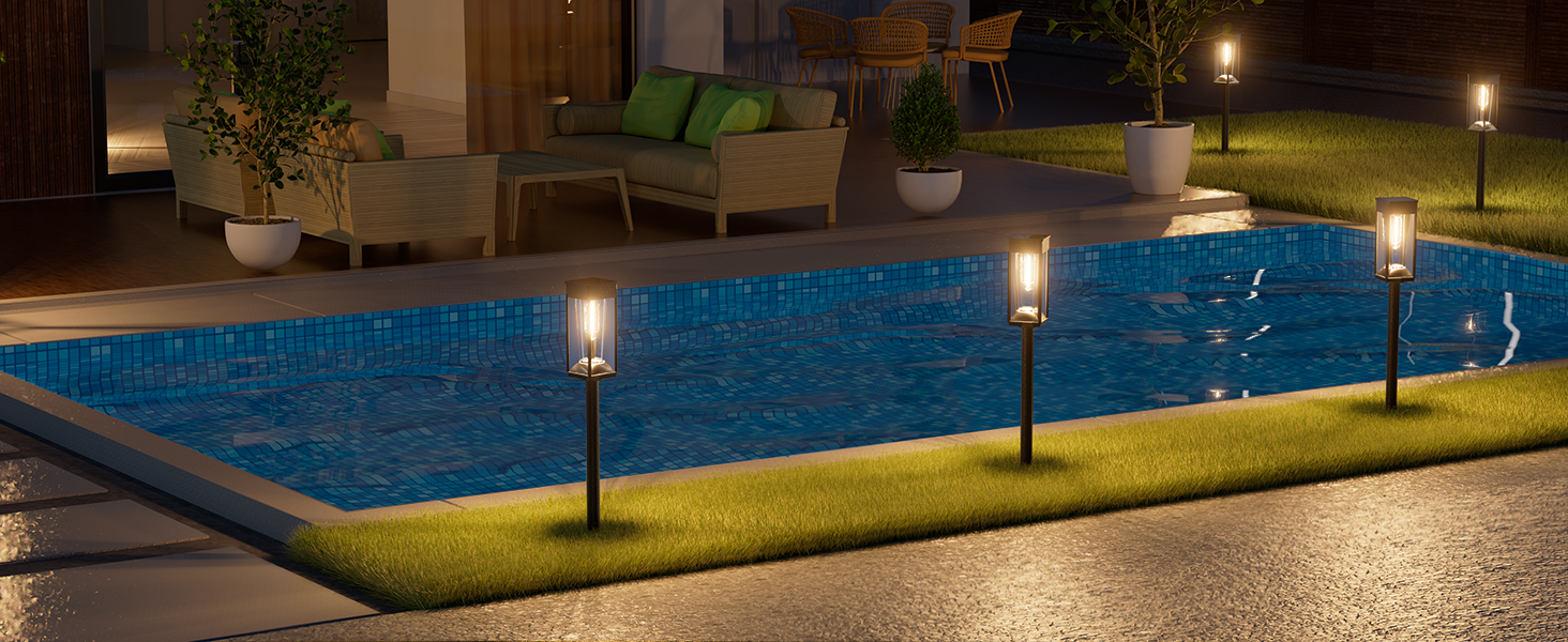 garden lights solar powered