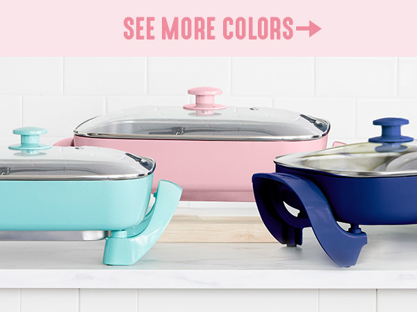 GreenLife, Ceramic Nonstick, PFAS-Free, Non-Toxic, Electric Skillet, Electrics