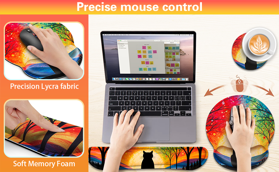 wrist rest mouse pad