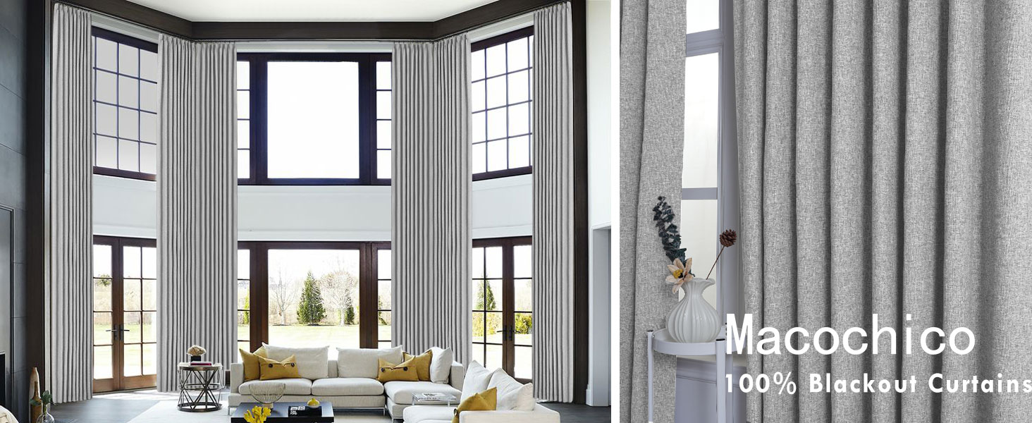 full blackout linen curtains