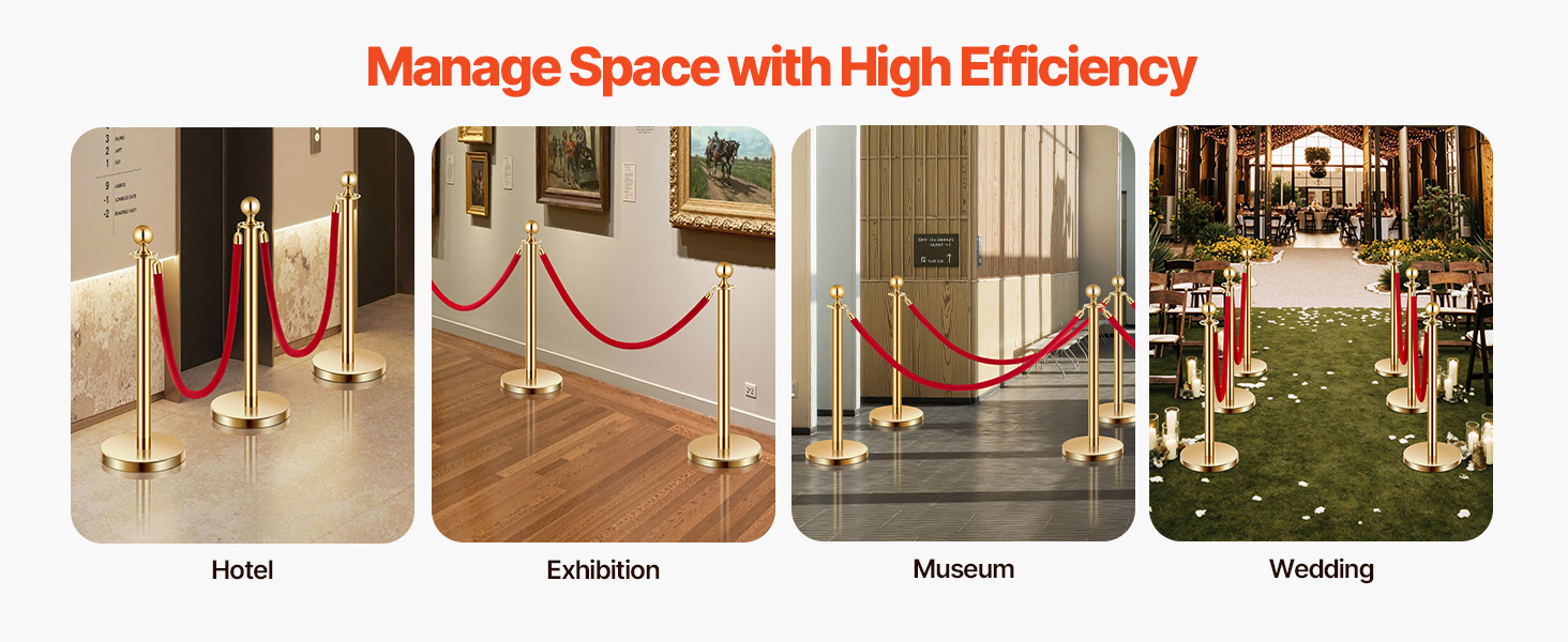 rope barriers with stand