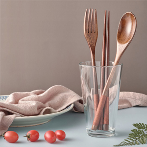 wooden cutlery set wooden flatware set chopsticks spoon fork tableware
