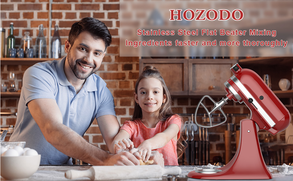 Stainless Steel Flat Beater for Kitchenaid, 4.5 Qt 5 Qt TiltHead Stand Mixer Attachments for