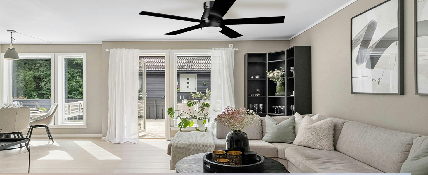 white ceiling fan with light 