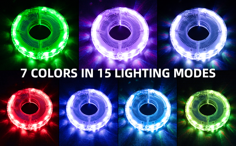 ROCKBROS Bike Wheel Light Bike Tire Light Rechargeable LED Cycling