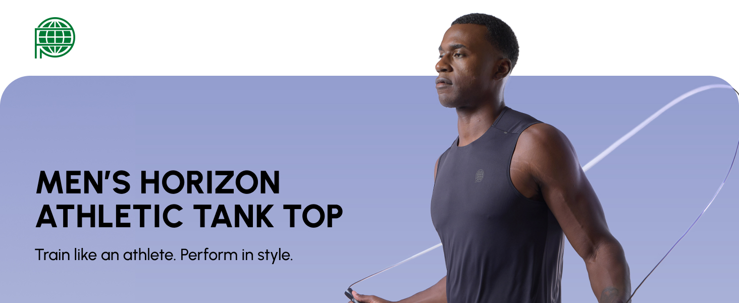 Future Planet Men's Horizon Quick-Dry Performance Sport Athletic Active Outdoor Muscle Tee Tank Top