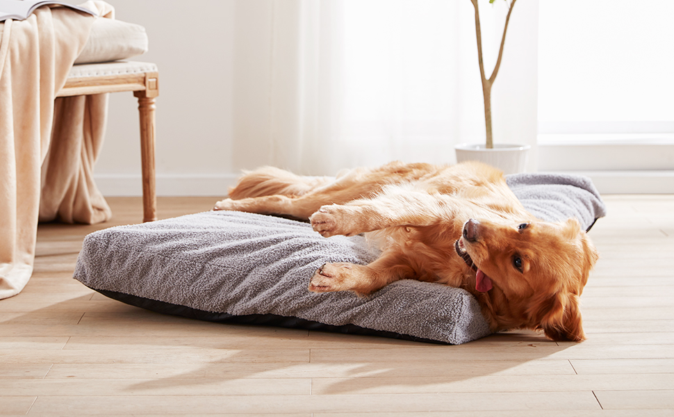 URGVANZ PET Orthopedic Dog Bed for Large Dogs, Memory Foam