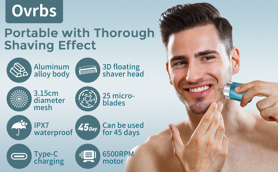 Mini Portable Shaver Portable Travel Razor Mini Electric Razor