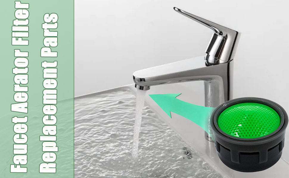 LiXiongBao 5Pack Faucet Aerator Replacement Parts Flow Restrictor Insert Replacement Faucet