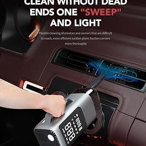 Powerful Built-In Car Vacuum Cleaner