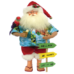Amazon.com: Santa's Workshop 8637 Buffet Beach Claus